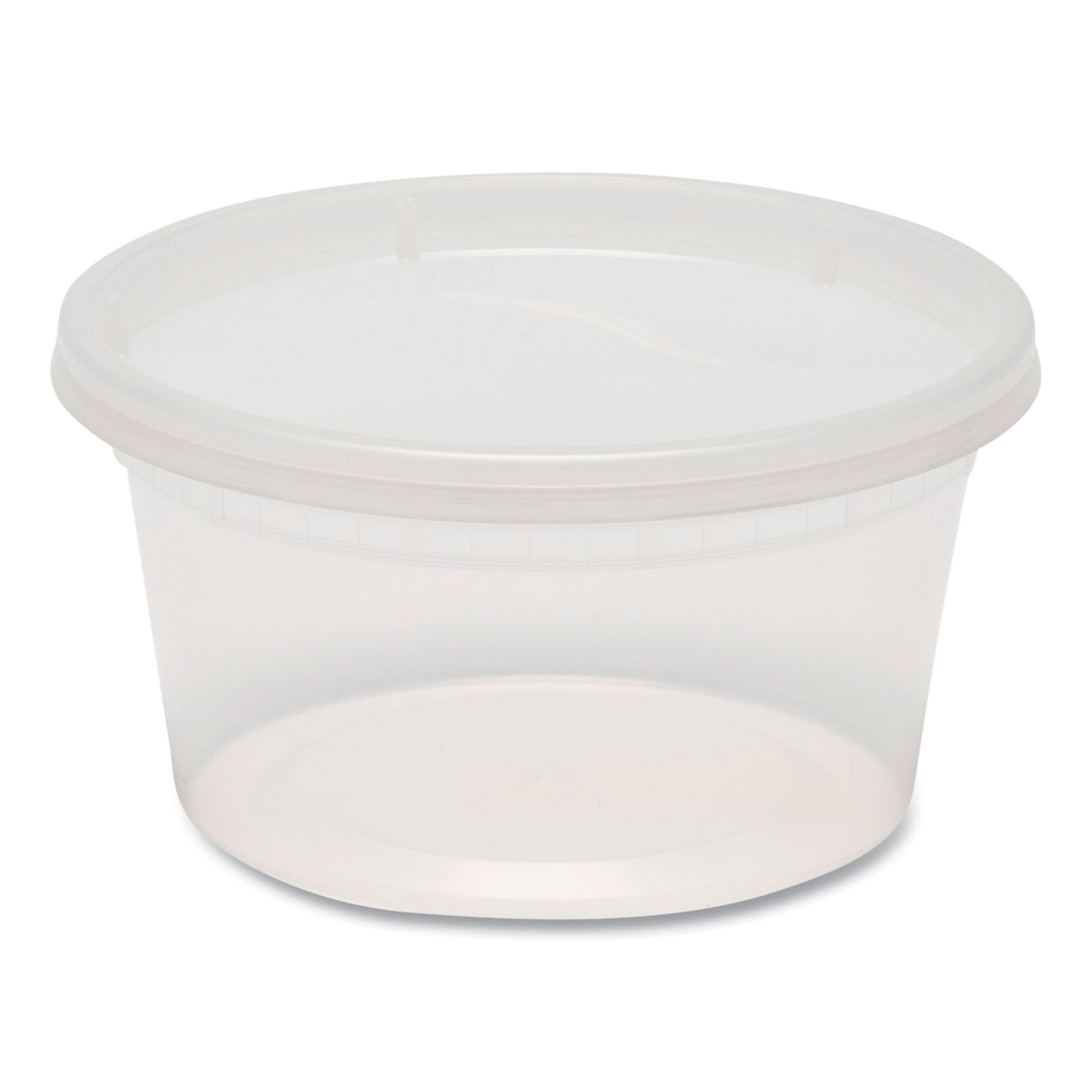 GEN Plastic Deli Container with Lid, 12 oz, Clear, Plastic, 240/Carton (DELI12OZ)