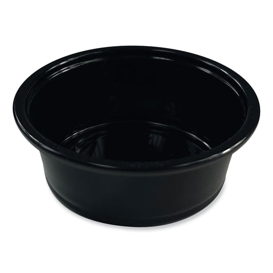 Boardwalk Souffle/Portion Cups, 1.5 oz, Polypropylene, Black, 2,500/Carton (PRTN15BL)