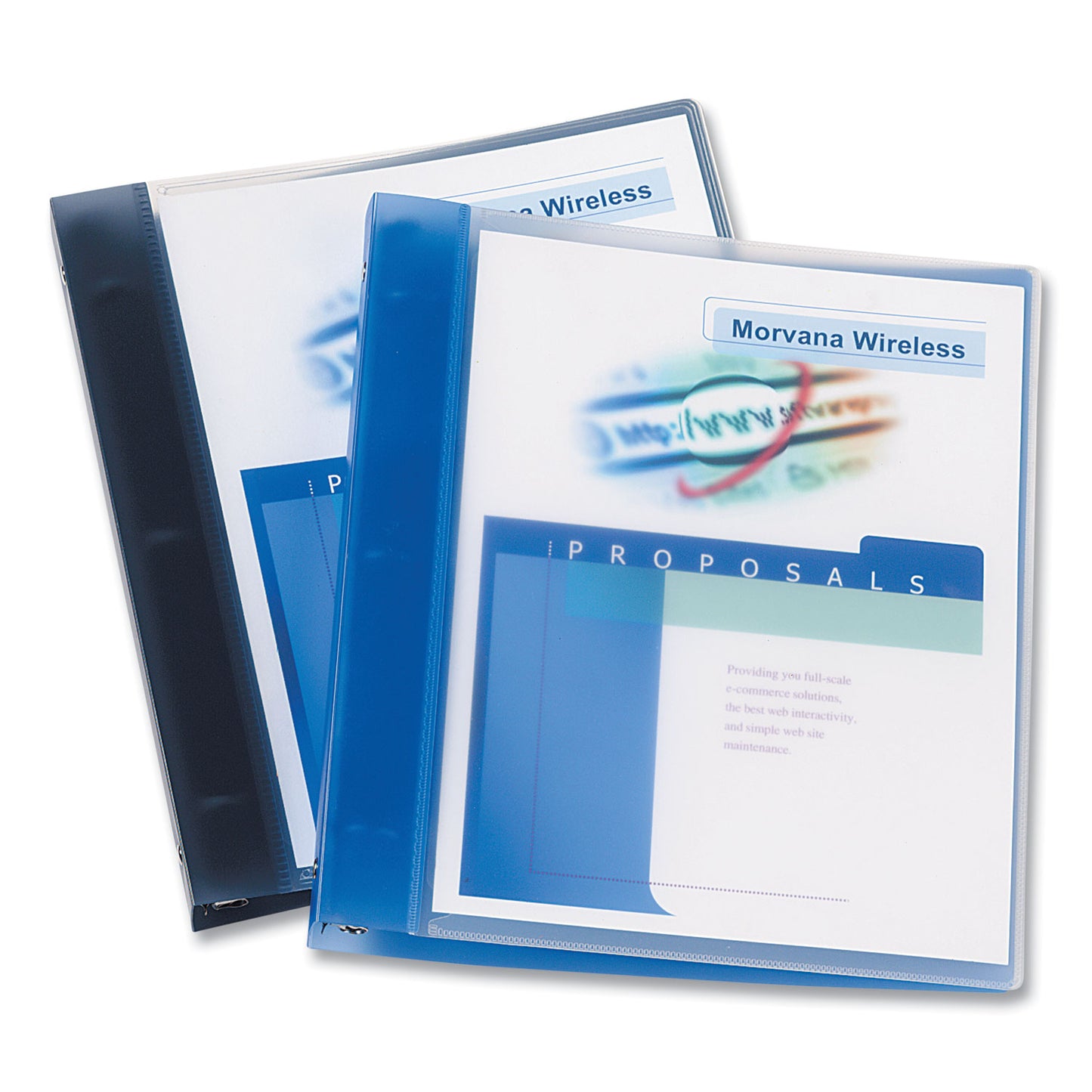 Avery Flexible View Binder with Round Rings, 3 Rings, 1" Capacity, 11 x 8.5, Blue (17675)