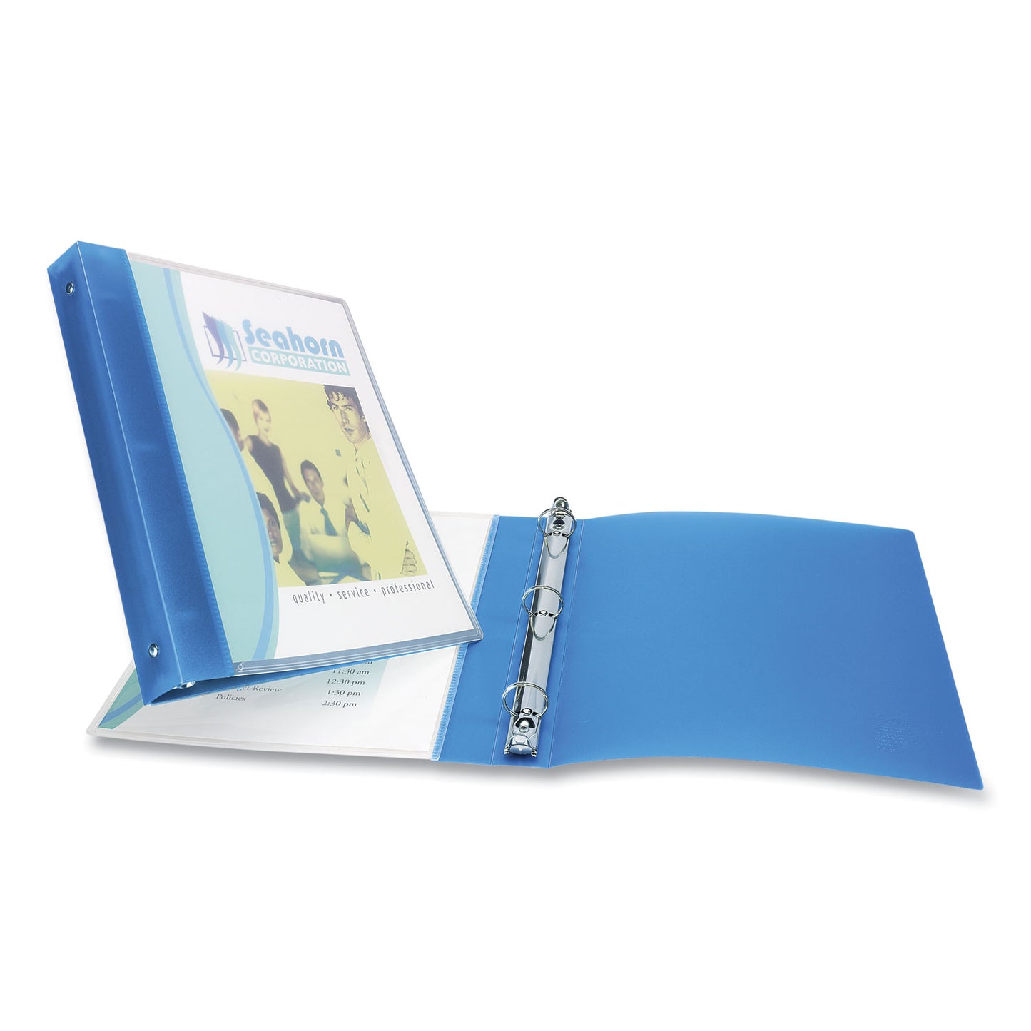 Avery Flexible View Binder with Round Rings, 3 Rings, 0.5" Capacity, 11 x 8.5, Blue (17670)