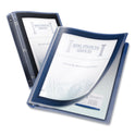 Avery Flexi-View Binder with Round Rings, 3 Rings, 1.5" Capacity, 11 x 8.5, Navy Blue (17638)