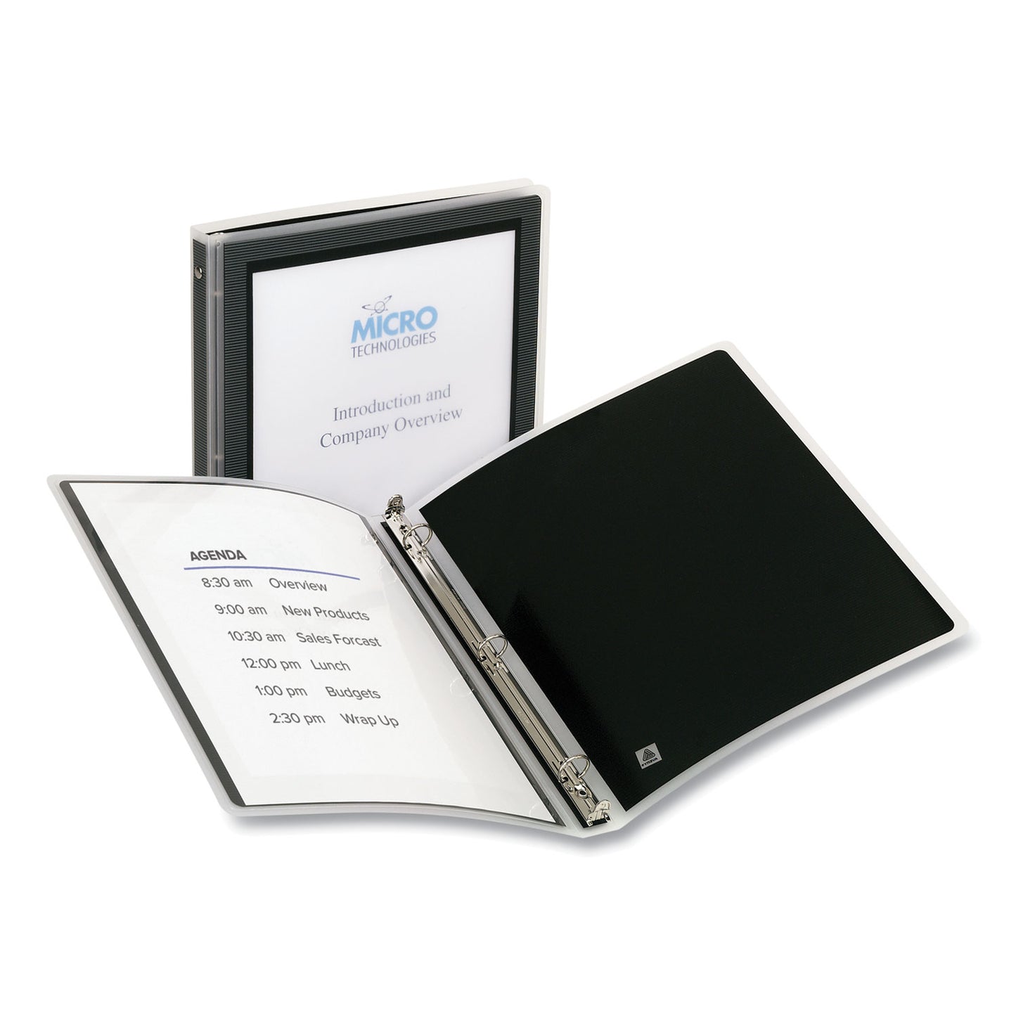 Avery Flexi-View Binder with Round Rings, 3 Rings, 0.5" Capacity, 11 x 8.5, Black (15767)