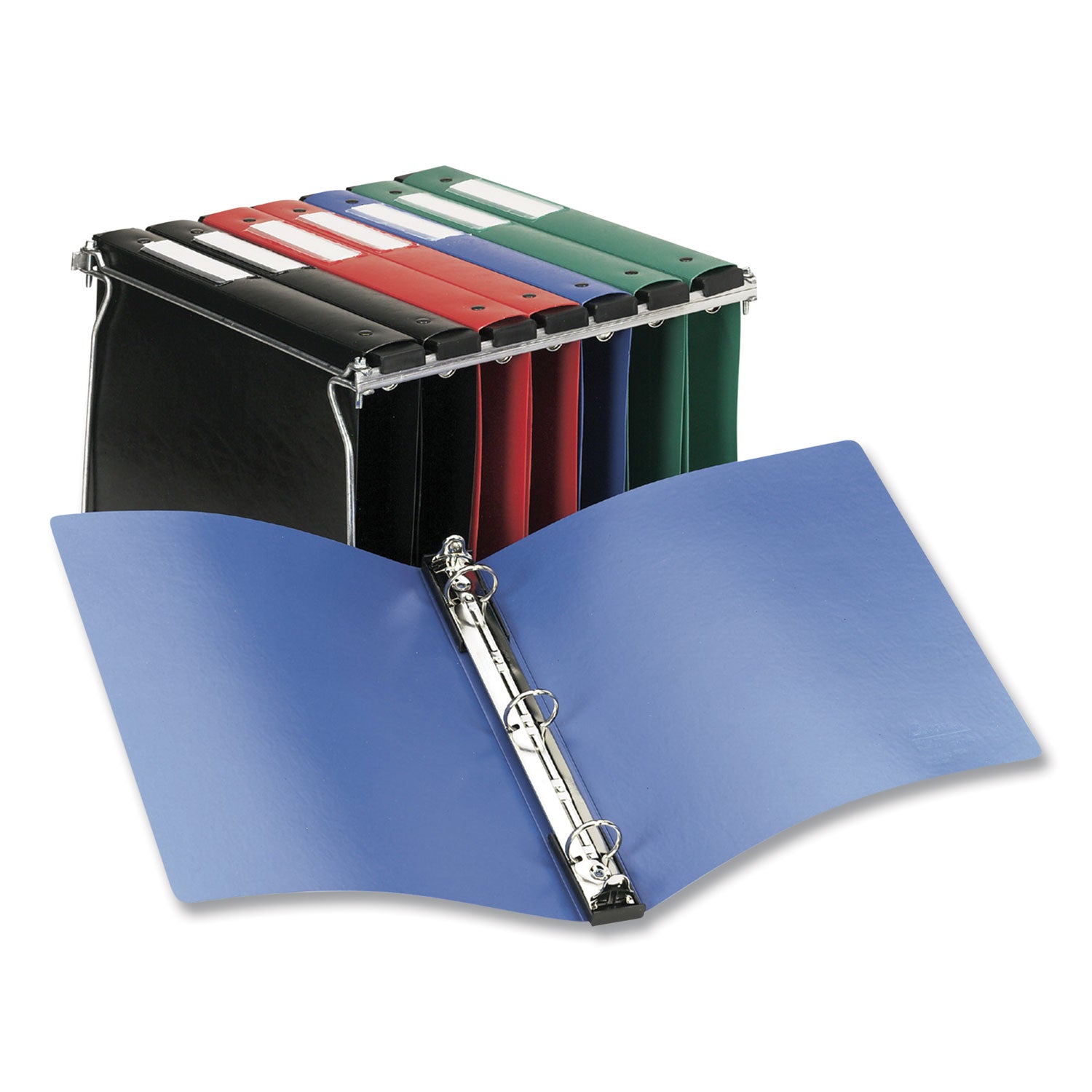 Avery Hanging Storage Flexible Non-View Binder with Round Rings, 3 Rings, 1" Capacity, 11 x 8.5, Blue (14800)