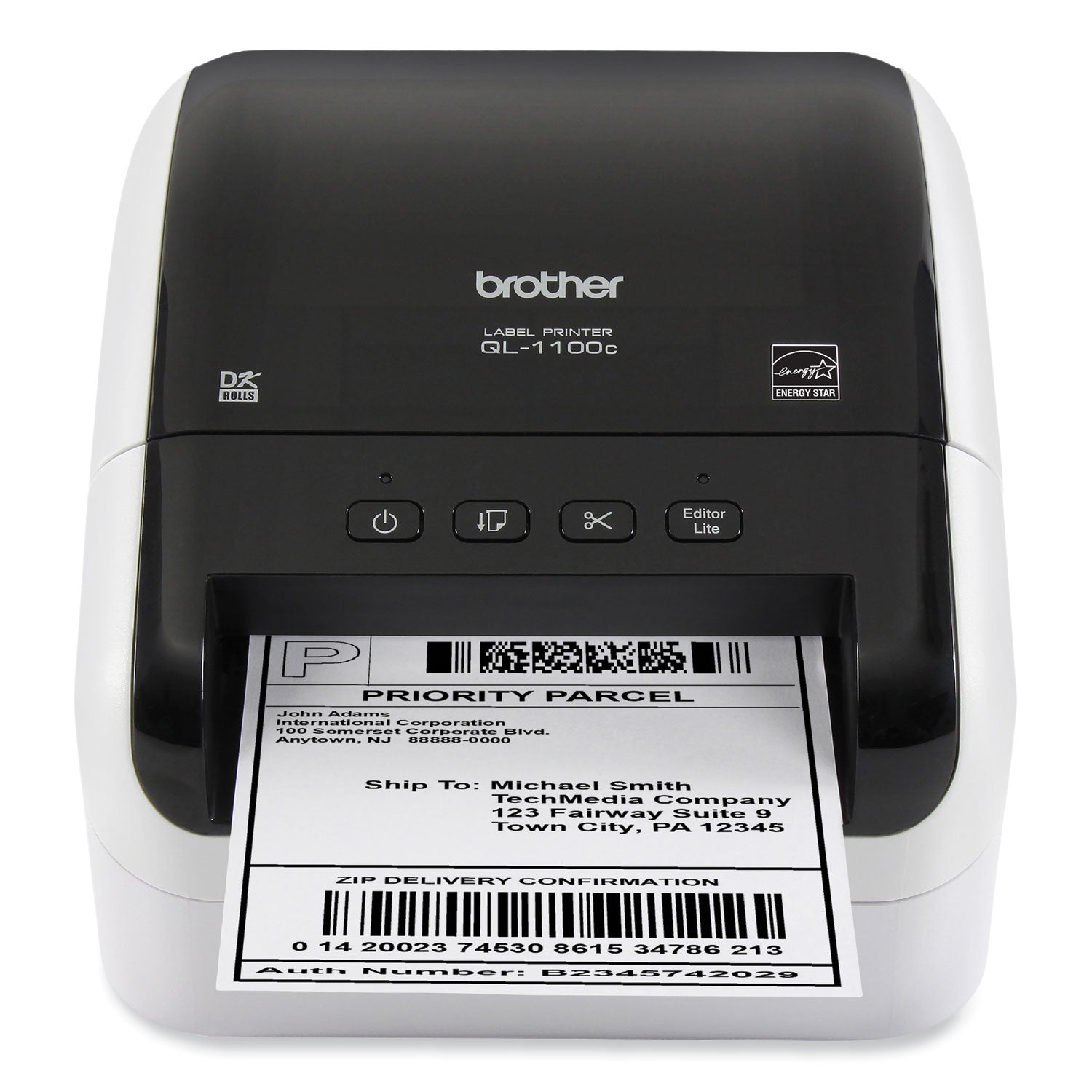 Brother QL-1100C Wide Format Professional Label Printer, 69 Labels/min Print Speed, 5.9 x 8.7 x 6.7