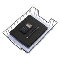 Universal Wire Metal Letter Tray, 1 Section, Letter Size Files, 10" x 14.13" x 3", Black (20071)