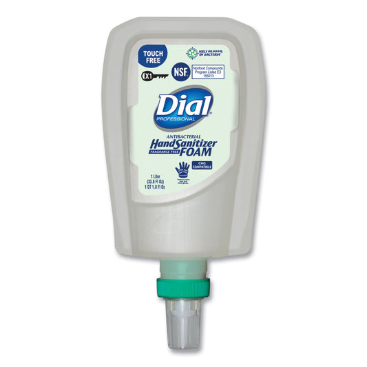 Antibacterial Foaming Hand Sanitizer Refill For Fit X1 Touch-free Dispenser, 1 L Refill, Fragrance-free, 3/carton