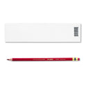 Prismacolor Col-Erase Pencil with Eraser, 0.7 mm, 2B, Carmine Red Lead, Carmine Red Barrel, Dozen (20045)