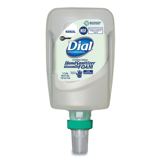 Antibacterial Foaming Hand Sanitizer Refill For Fit X1 Manual Dispenser, 1.2 L Refill, Fragrance-free, 3/carton