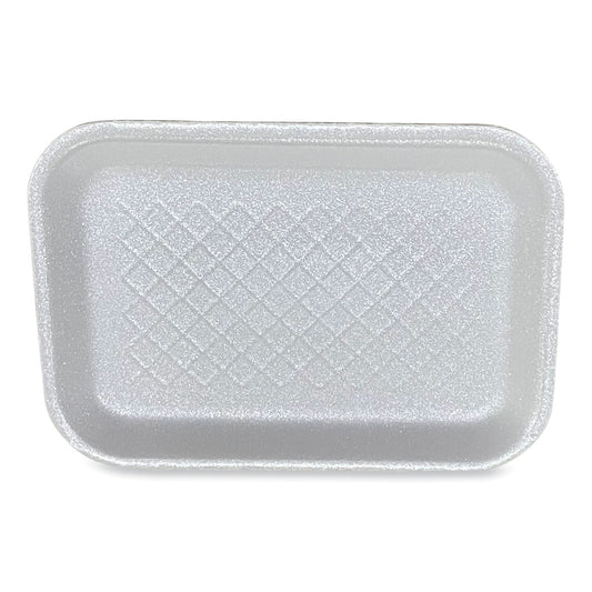 GEN Meat Trays, #2S, 8.5 x 6 x 0.7, White, 500/Carton (2SWH)