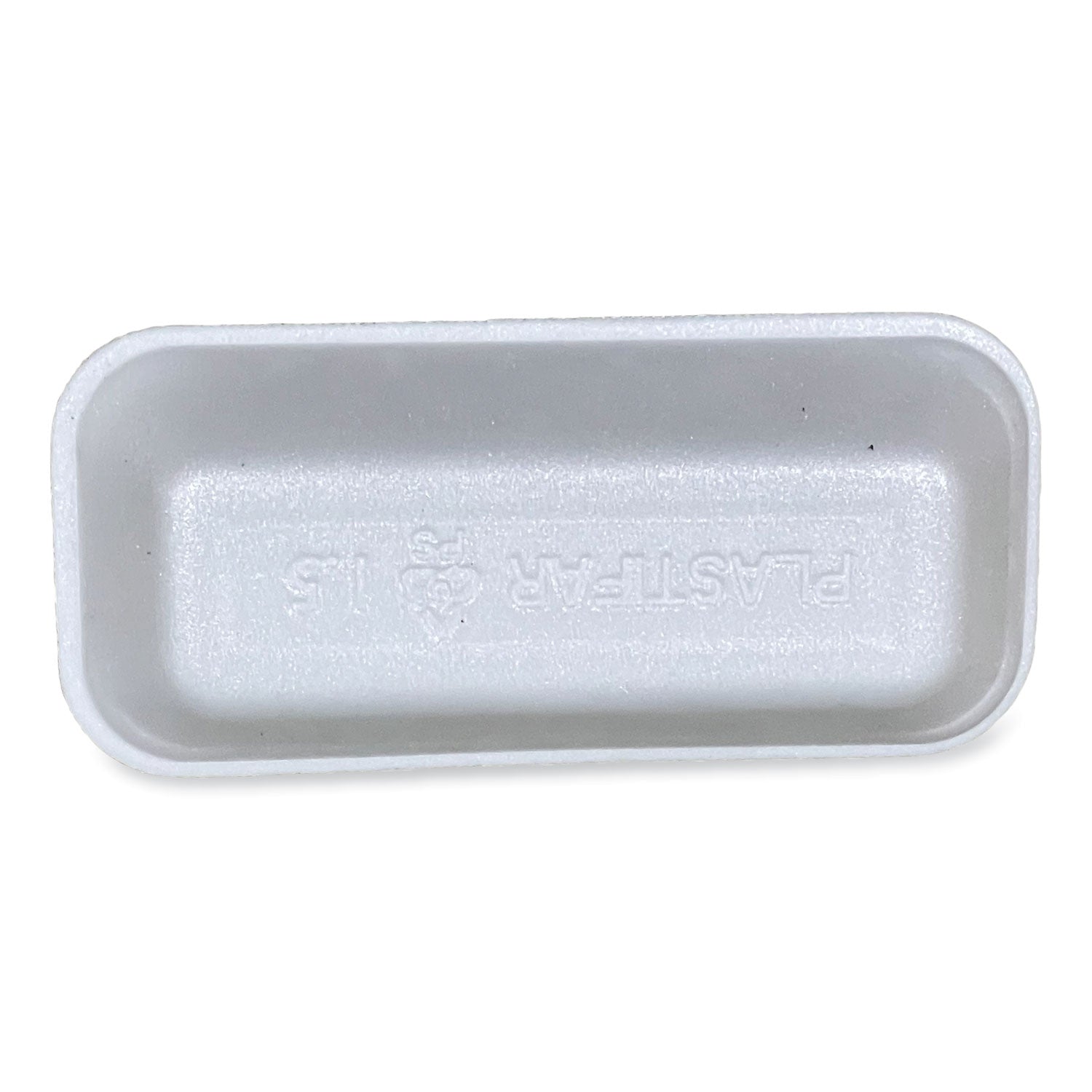 GEN Meat Trays, #1.5, 8.38 x 3.94 x 1.1, White, 1,000/Carton (15WH)