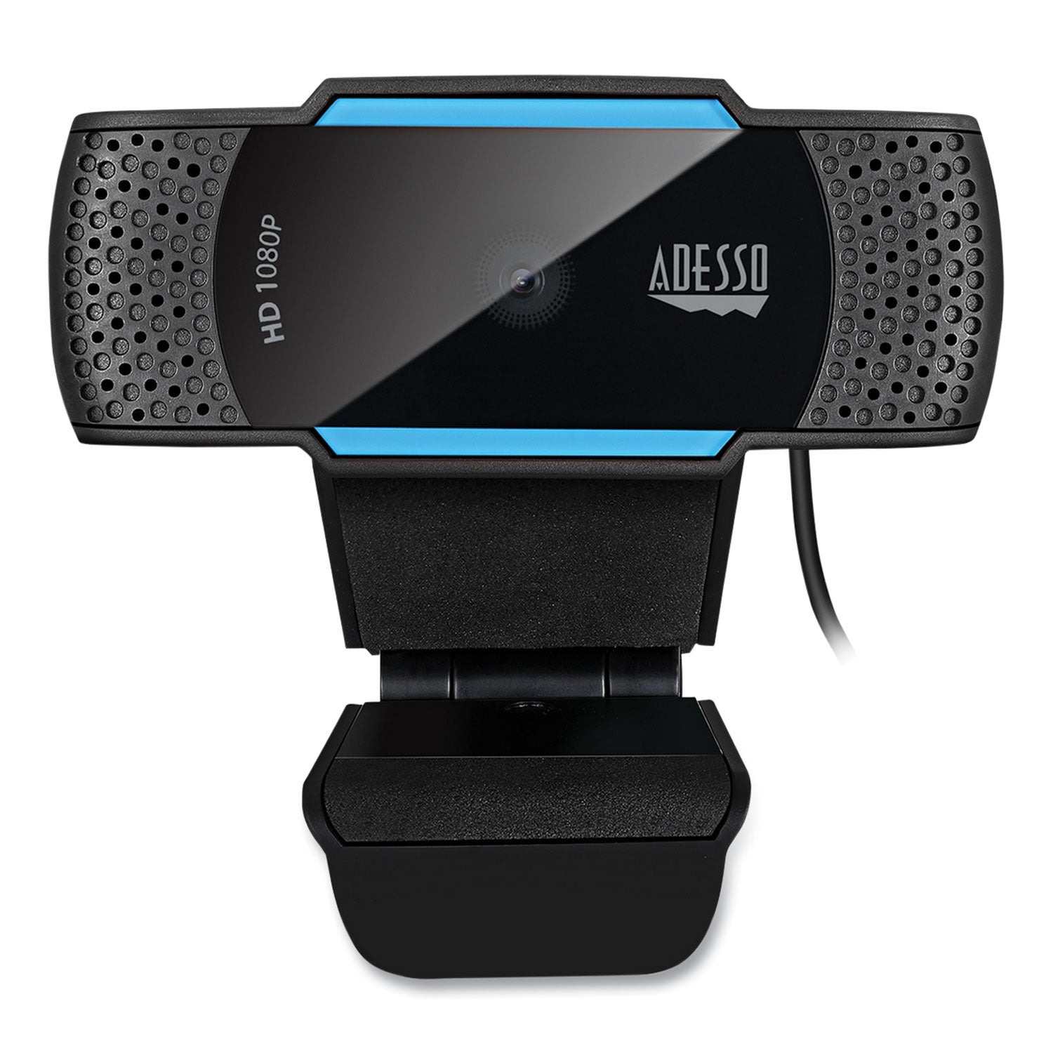 Adesso CyberTrack H5 1080P HD USB AutoFocus Webcam with Microphone, 1920 Pixels x 1080 Pixels, 2.1 Mpixels, Black