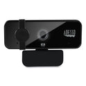 Adesso CyberTrack H6 4K USB Fixed Focus Webcam with Microphone, 3840 Pixels x 2160 Pixels, 8 Mpixels, Black