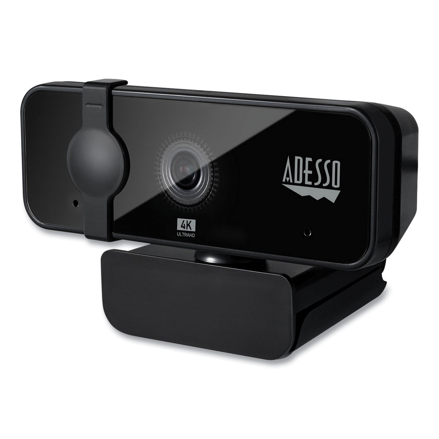 Adesso CyberTrack H6 4K USB Fixed Focus Webcam with Microphone, 3840 Pixels x 2160 Pixels, 8 Mpixels, Black