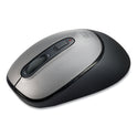 Adesso iMouse A10 Antimicrobial Wireless Mouse, 2.4 GHz Frequency/30 ft Wireless Range, Left/Right Hand Use, Black/Silver
