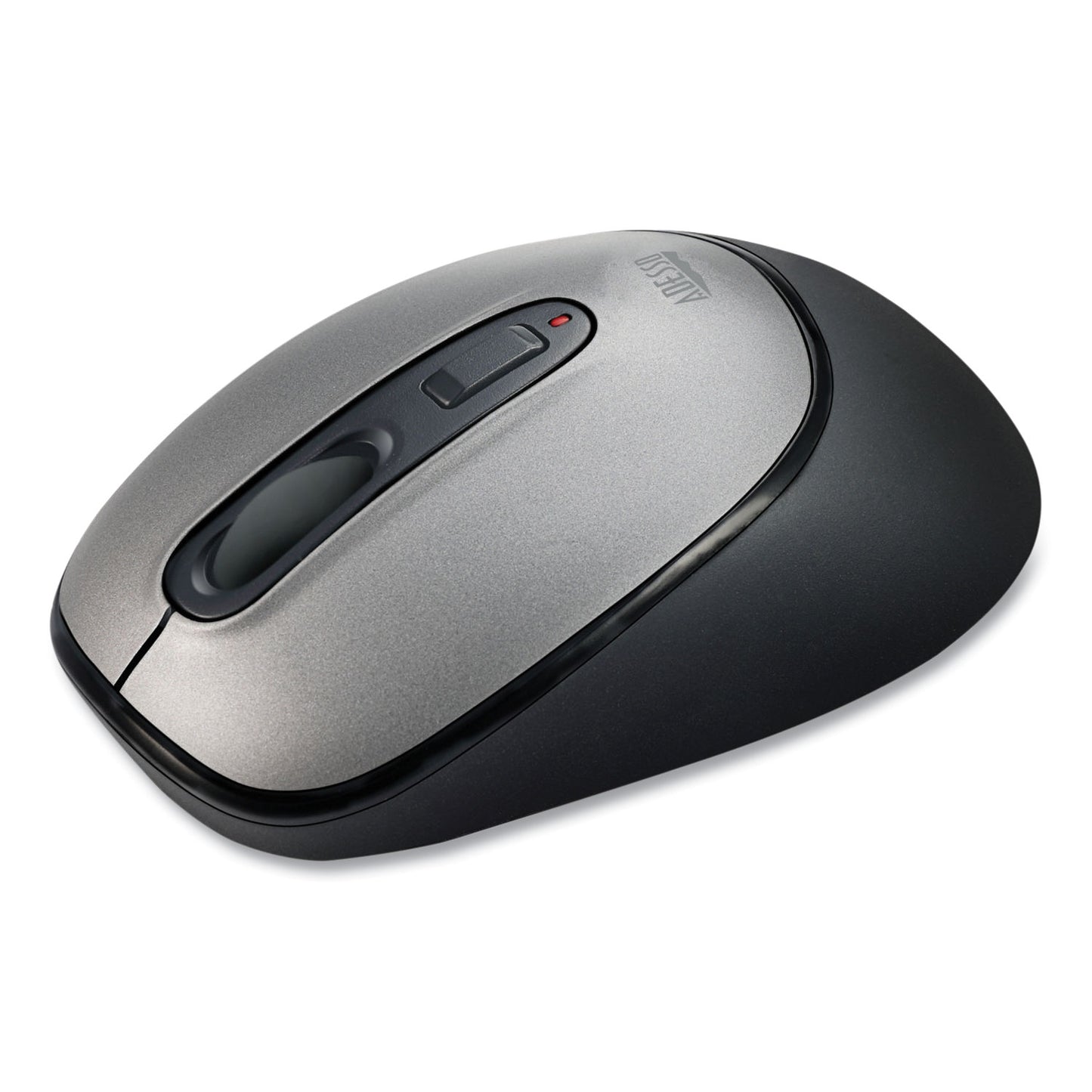 Adesso iMouse A10 Antimicrobial Wireless Mouse, 2.4 GHz Frequency/30 ft Wireless Range, Left/Right Hand Use, Black/Silver