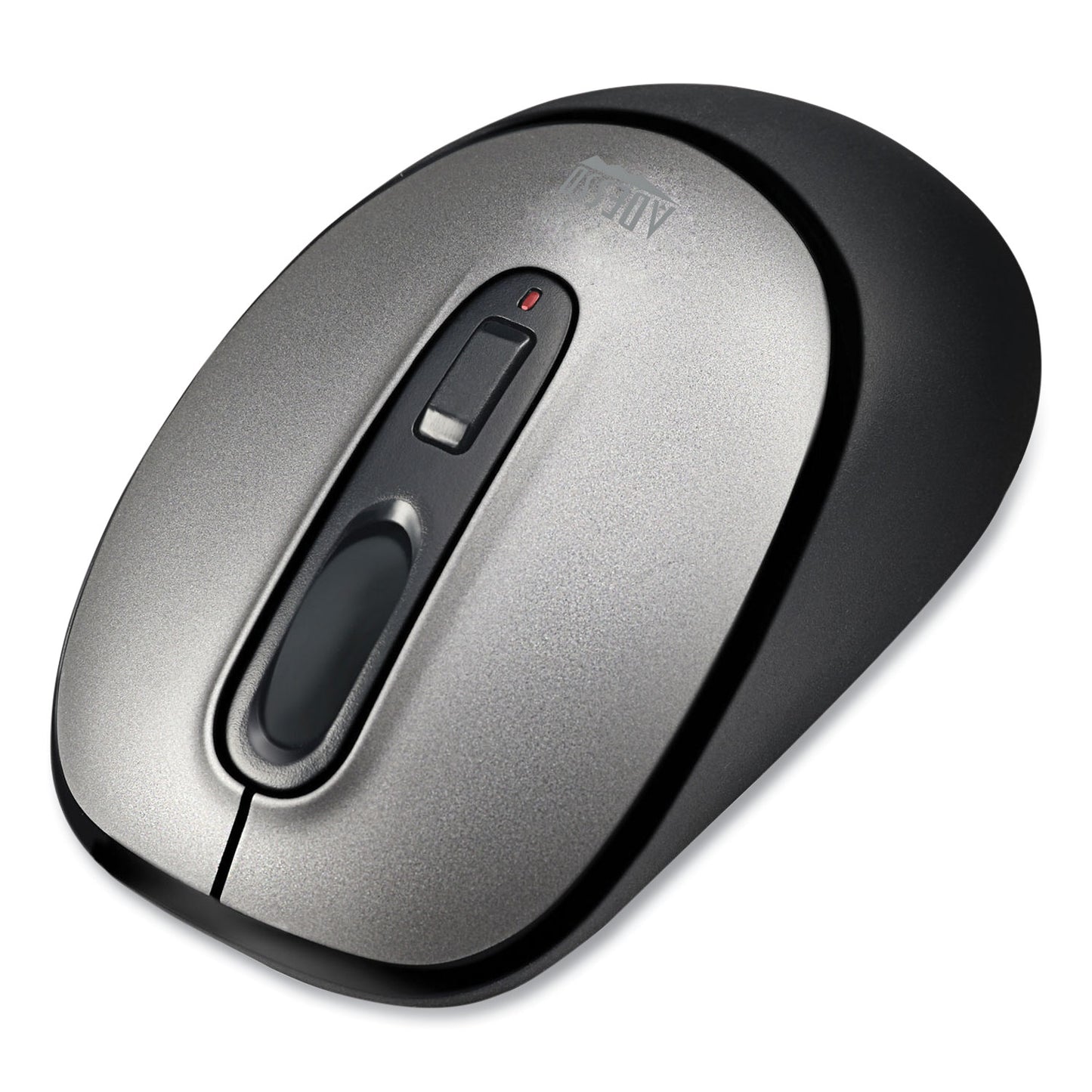 Adesso iMouse A10 Antimicrobial Wireless Mouse, 2.4 GHz Frequency/30 ft Wireless Range, Left/Right Hand Use, Black/Silver