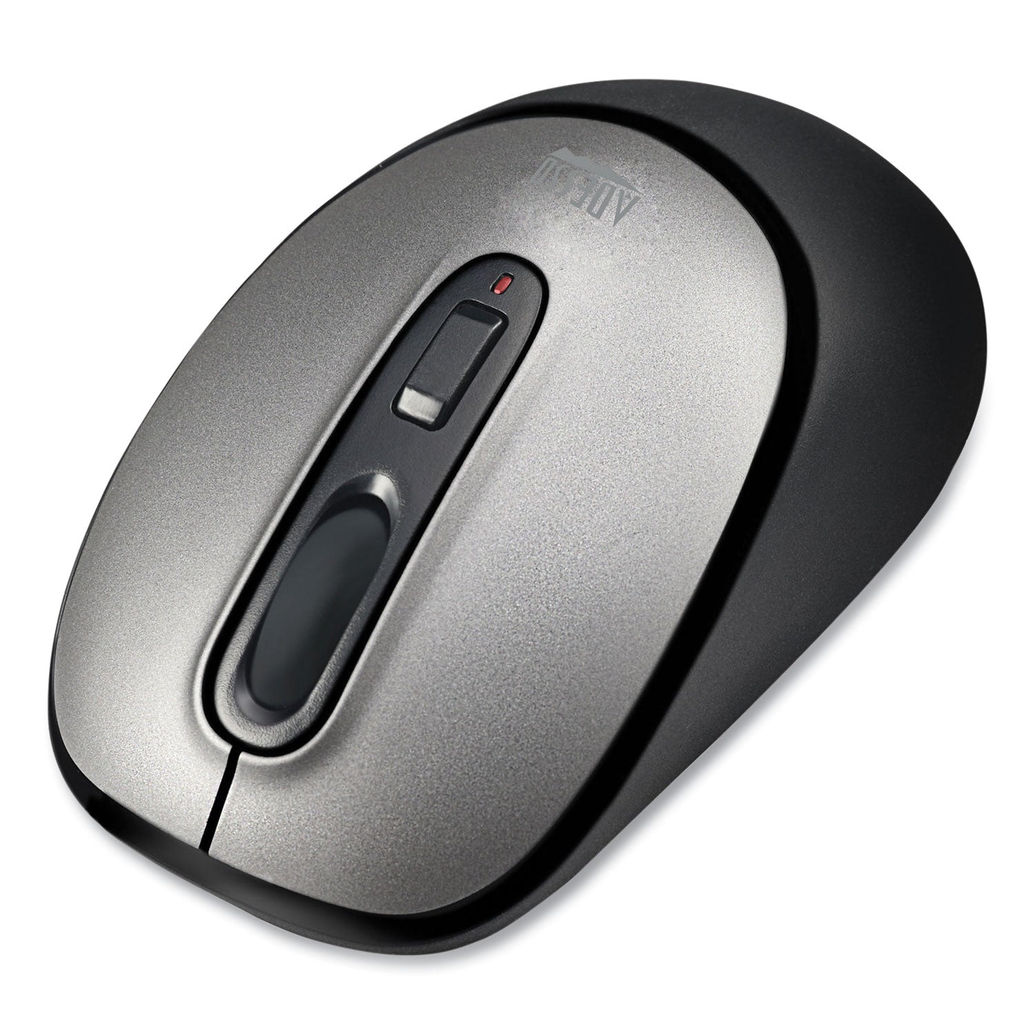 Adesso iMouse A10 Antimicrobial Wireless Mouse, 2.4 GHz Frequency/30 ft Wireless Range, Left/Right Hand Use, Black/Silver