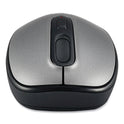 Adesso iMouse A10 Antimicrobial Wireless Mouse, 2.4 GHz Frequency/30 ft Wireless Range, Left/Right Hand Use, Black/Silver