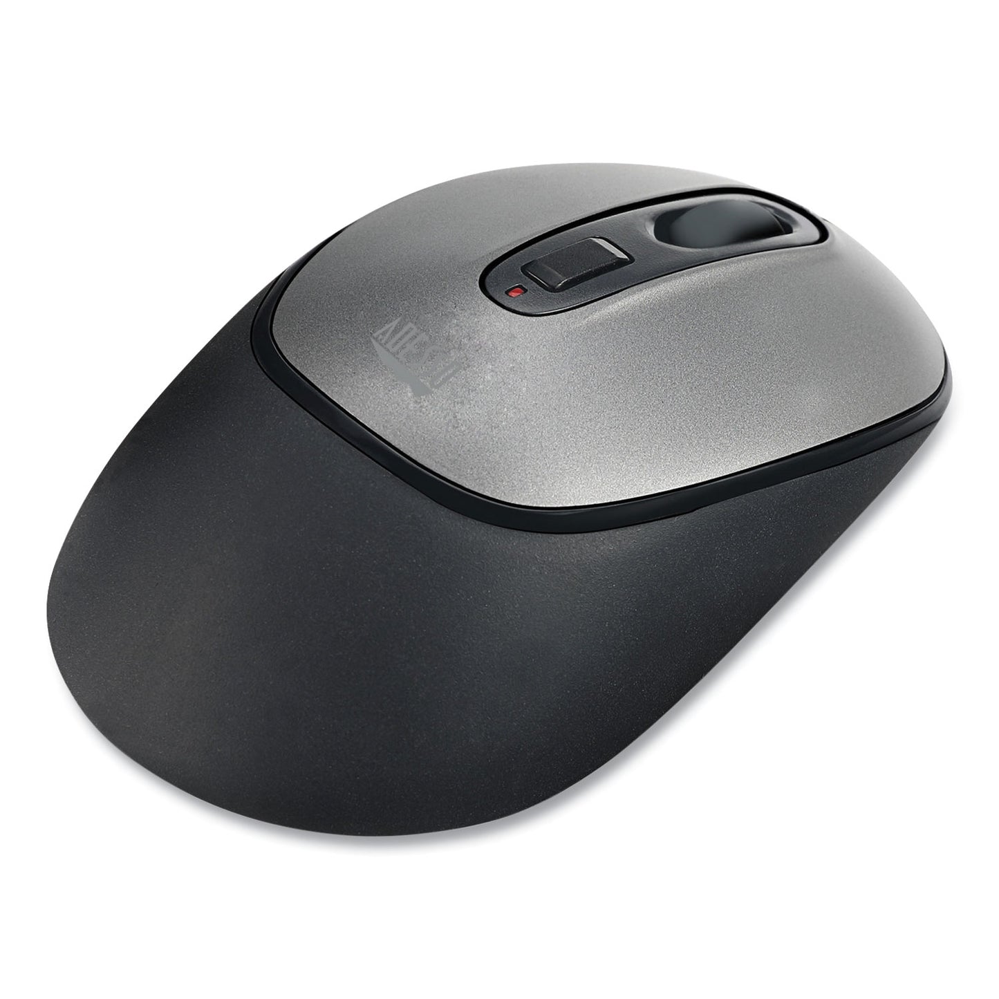 Adesso iMouse A10 Antimicrobial Wireless Mouse, 2.4 GHz Frequency/30 ft Wireless Range, Left/Right Hand Use, Black/Silver