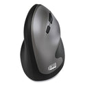 Adesso iMouse A20 Antimicrobial Vertical Wireless Mouse, 2.4 GHz Frequency/33 ft Wireless Range, Right Hand Use, Black/Granite