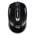 Adesso iMouse S50 Wireless Mini Mouse, 2.4 GHz Frequency/33 ft Wireless Range, Left/Right Hand Use, Black (IMOUSES50B)