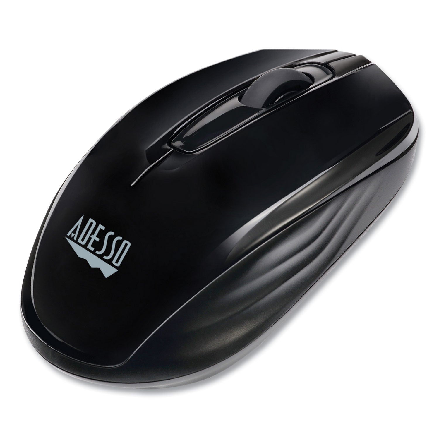Adesso iMouse S50 Wireless Mini Mouse, 2.4 GHz Frequency/33 ft Wireless Range, Left/Right Hand Use, Black (IMOUSES50B)