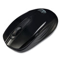 Adesso iMouse S50 Wireless Mini Mouse, 2.4 GHz Frequency/33 ft Wireless Range, Left/Right Hand Use, Black (IMOUSES50B)