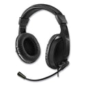 Adesso Xtream H5 Binaural Over The Head Multimedia Headset with Mic, Black