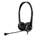 Adesso Xtream P2 Binaural Over The Head Headset with Microphone, Black