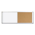 MasterVision Combo Cubicle Workstation Dry Erase/Cork Board, 36 x 18, Tan/White Surface, Aluminum Frame (XA10003700)