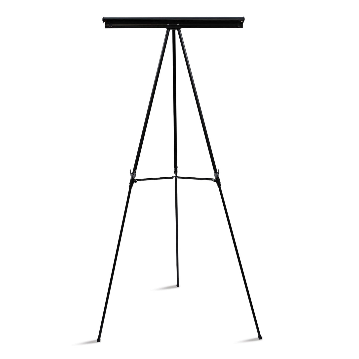 MasterVision Telescoping Tripod Display Easel, Adjusts 35" to 64" High, Metal, Black (FLX09101MV)