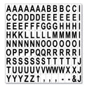 MasterVision Interchangeable Magnetic Board Accessories, Letters, Black, 0,75"h (KT2220)