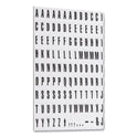 MasterVision Interchangeable Magnetic Board Accessories, Letters, Black, 0,75"h (KT2220)