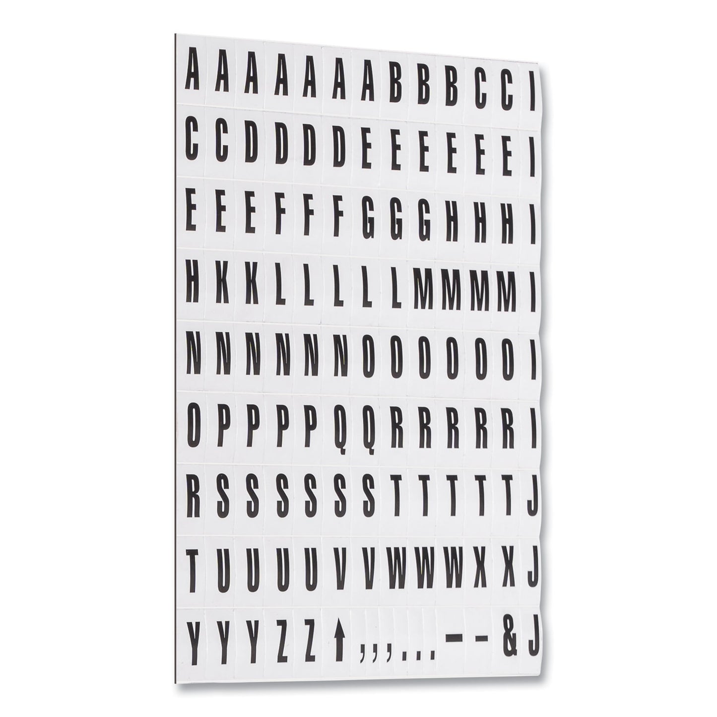 MasterVision Interchangeable Magnetic Board Accessories, Letters, Black, 0,75"h (KT2220)