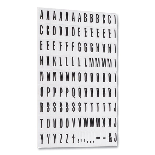 MasterVision Interchangeable Magnetic Board Accessories, Letters, Black, 0,75"h (KT2220)