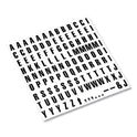 MasterVision Interchangeable Magnetic Board Accessories, Letters, Black, 0,75"h (KT2220)