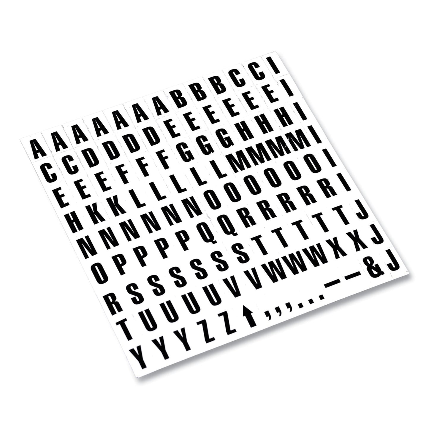 MasterVision Interchangeable Magnetic Board Accessories, Letters, Black, 0,75"h (KT2220)