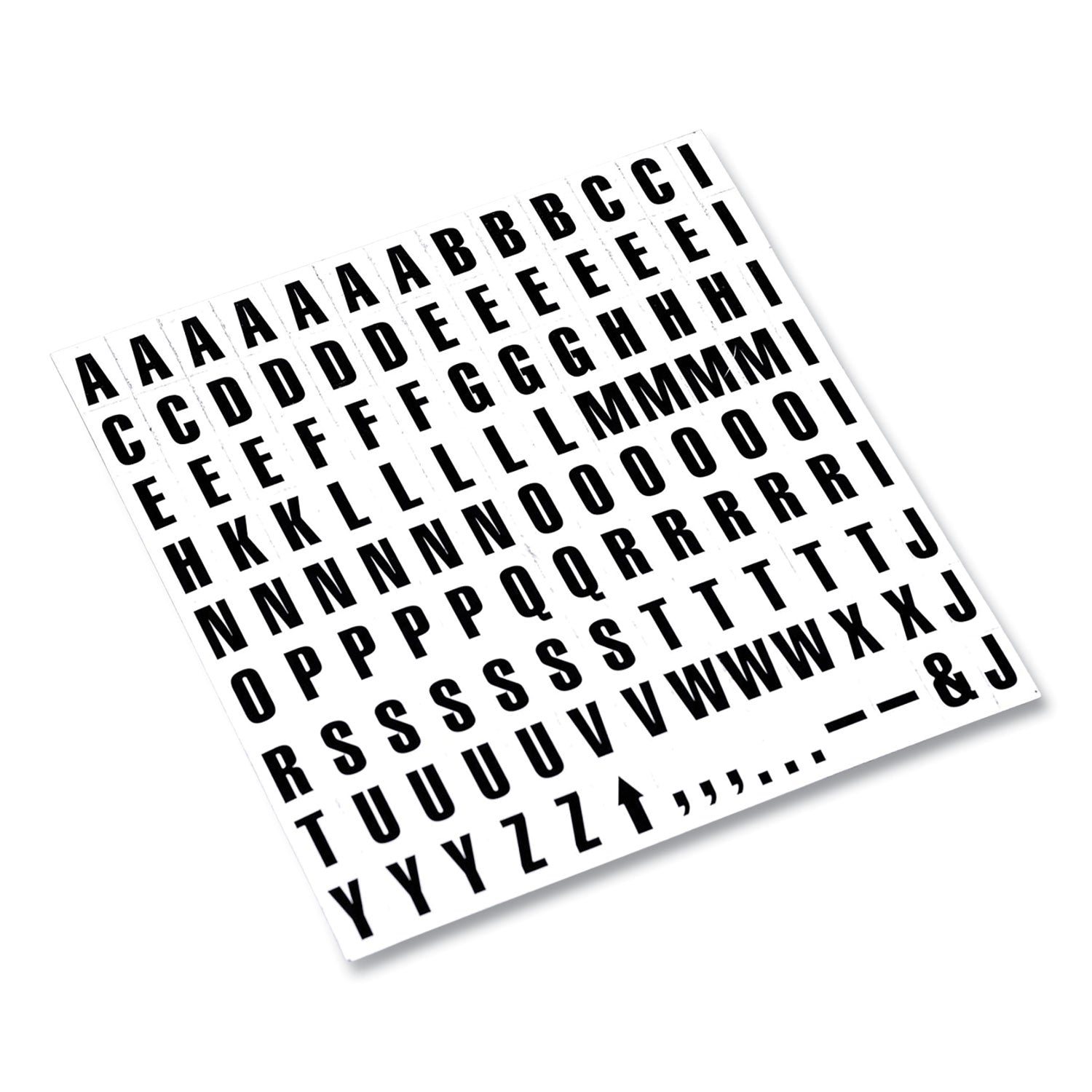 MasterVision Interchangeable Magnetic Board Accessories, Letters, Black, 0,75"h (KT2220)