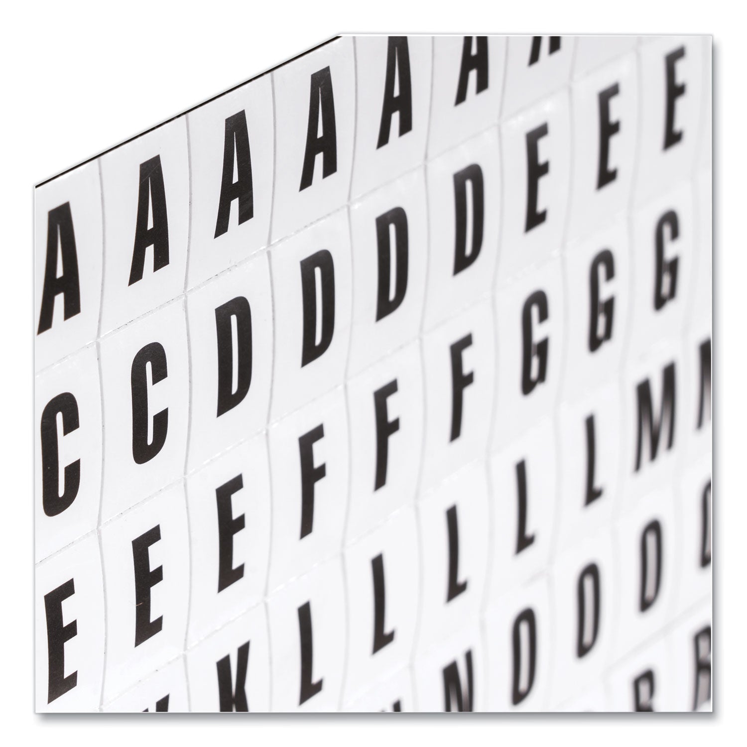 MasterVision Interchangeable Magnetic Board Accessories, Letters, Black, 0,75"h (KT2220)