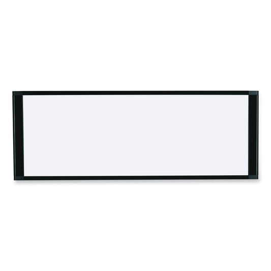 MasterVision Cubicle Workstation Dry Erase Board, 36 x 18, White Surface, Black Aluminum Frame (MA10007705)