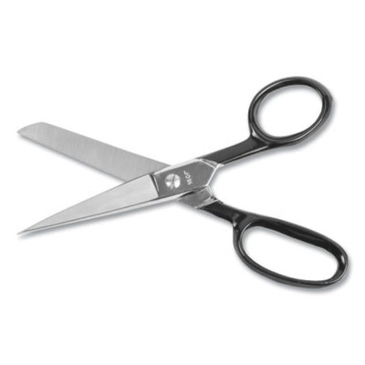 Hot Forged Carbon Steel Shears, 7" Long, 3.13" Cut Length, Straight Black Handle