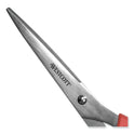 Westcott Value Line Stainless Steel Shears, 8" Long, 3.5" Cut Length, Offset Red Handle (40618)