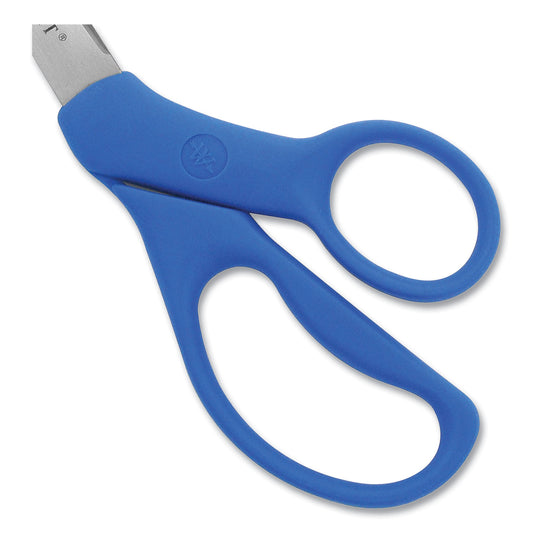 Westcott Preferred Line Stainless Steel Scissors, 8" Long, 3.5" Cut Length, Offset Blue Handle (43218)