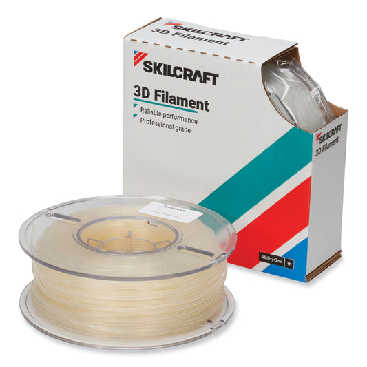 AbilityOne 7045016983260, SKILCRAFT 3D Printer Acrylonitrile Butadiene Styrene Filament, 2.85 mm, Natural