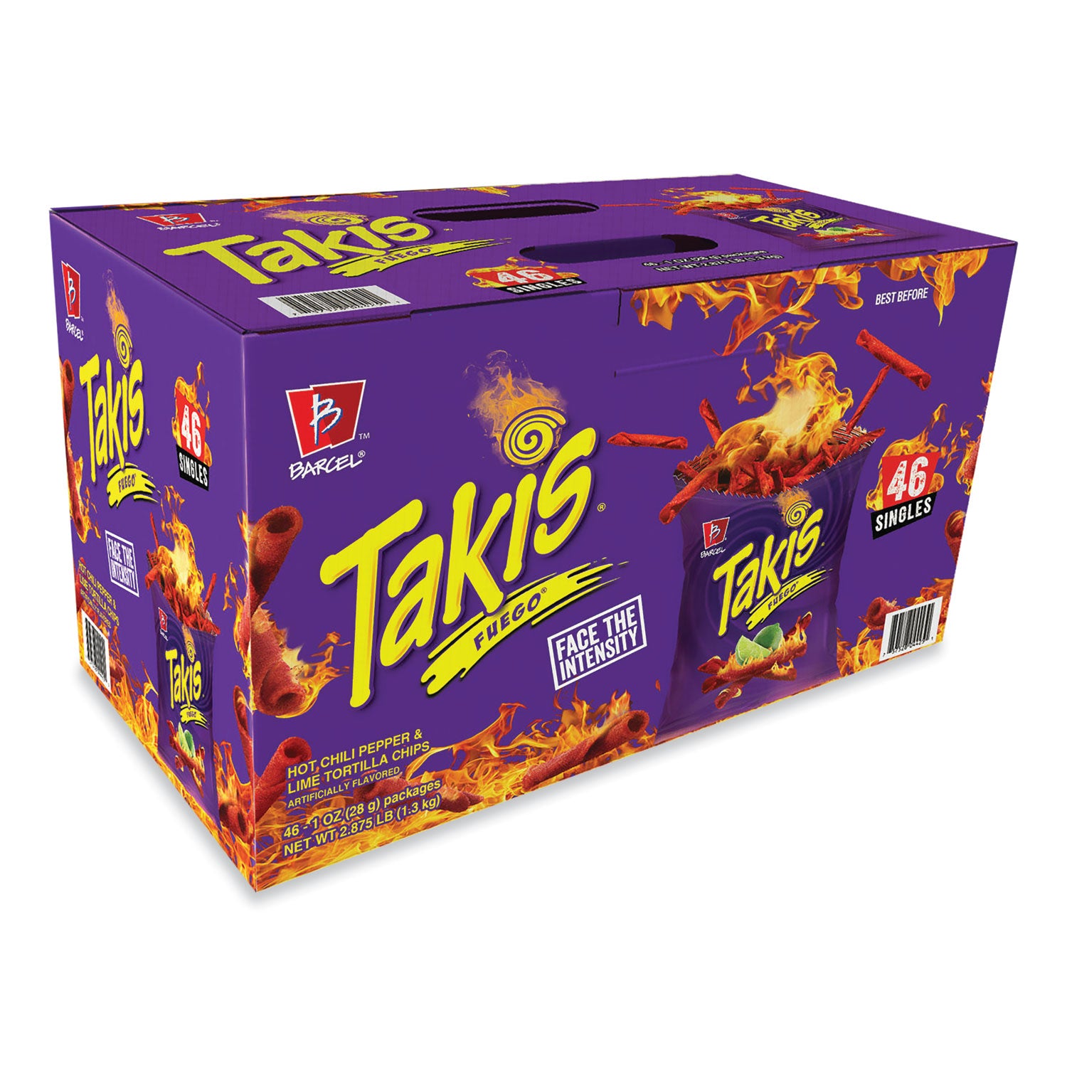 Takis Fuego, 1 oz Bags, 46 Bags/Carton (22002045)