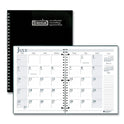 House of Doolittle Recycled Three-Hole Punched Wirebound Academic Monthly Planner, 11 x 8.5, Black Cover, 14-Month (July to Aug): 2024 to 2025 (26302)