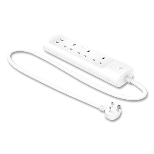 TP-Link Kasa Smart WiFi 3-Outlet Power Strip, 3 AC Outlets/2 USB Ports, White (KP303)