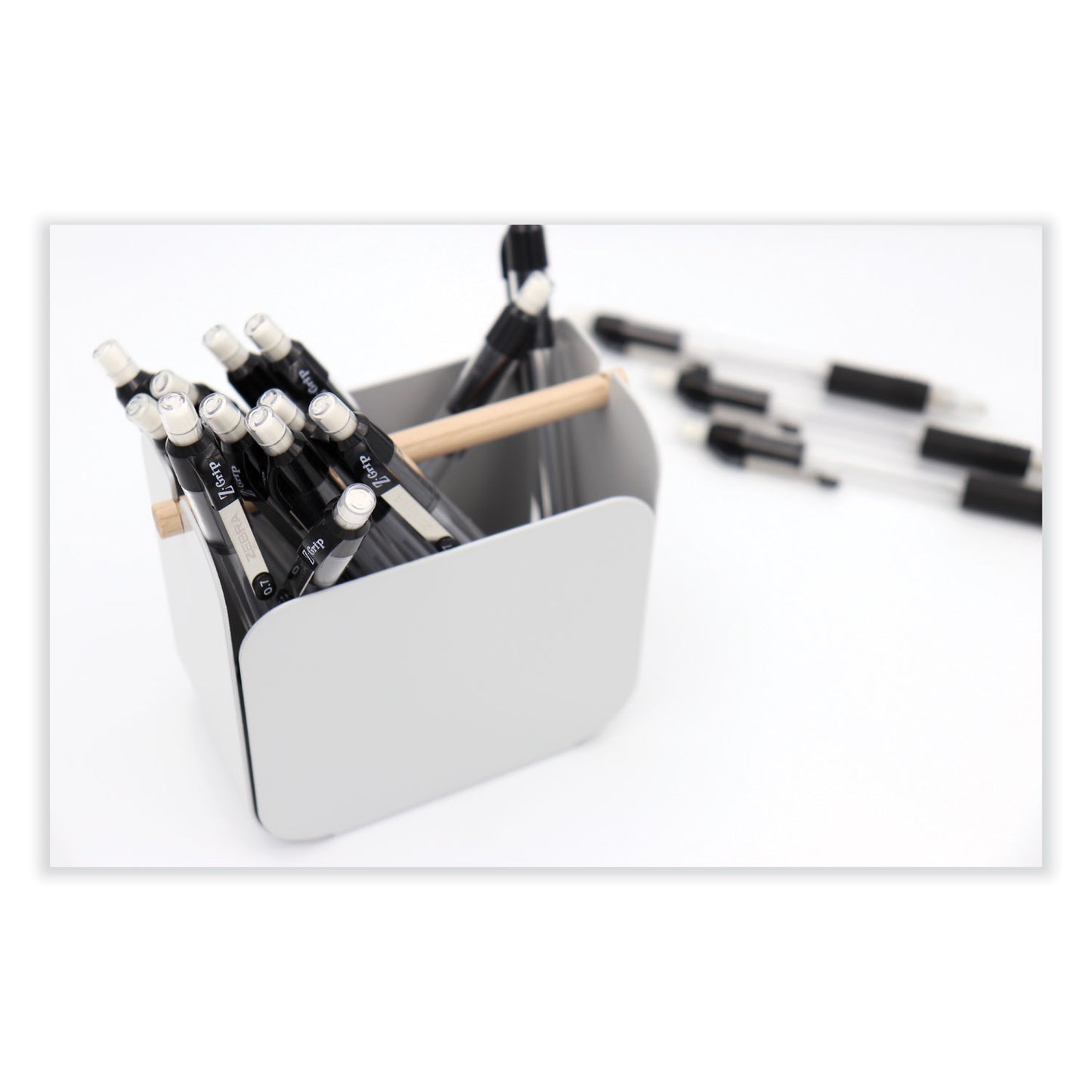 Zebra Z-Grip Mechanical Pencil, 0.5 mm, HB (#2), Black Lead, Clear/Black Barrel, Dozen (52310)