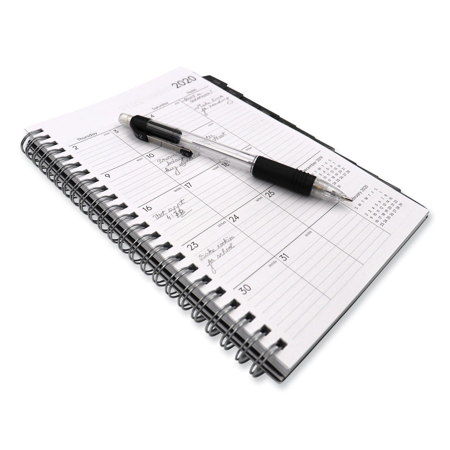 Zebra Z-Grip Mechanical Pencil, 0.5 mm, HB (#2), Black Lead, Clear/Black Barrel, Dozen (52310)