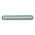 Rubbermaid HYGEN Dust Mop Heads With Fringe, Green, 60 in., Microfiber, Cut-End (Q460GRE)